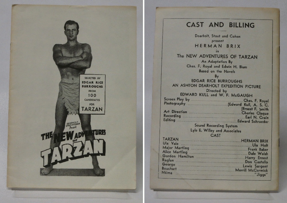The New Adventures of Tarzan Cast and Billing Press Book (1935) - Picture 1 of 1