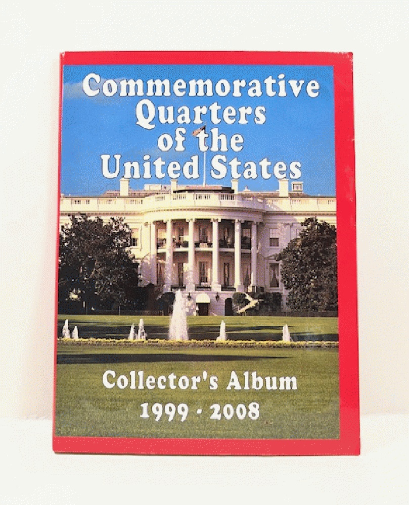 Commemorative Quarters of the United States Collector's Album 1999-2008 complete with coins