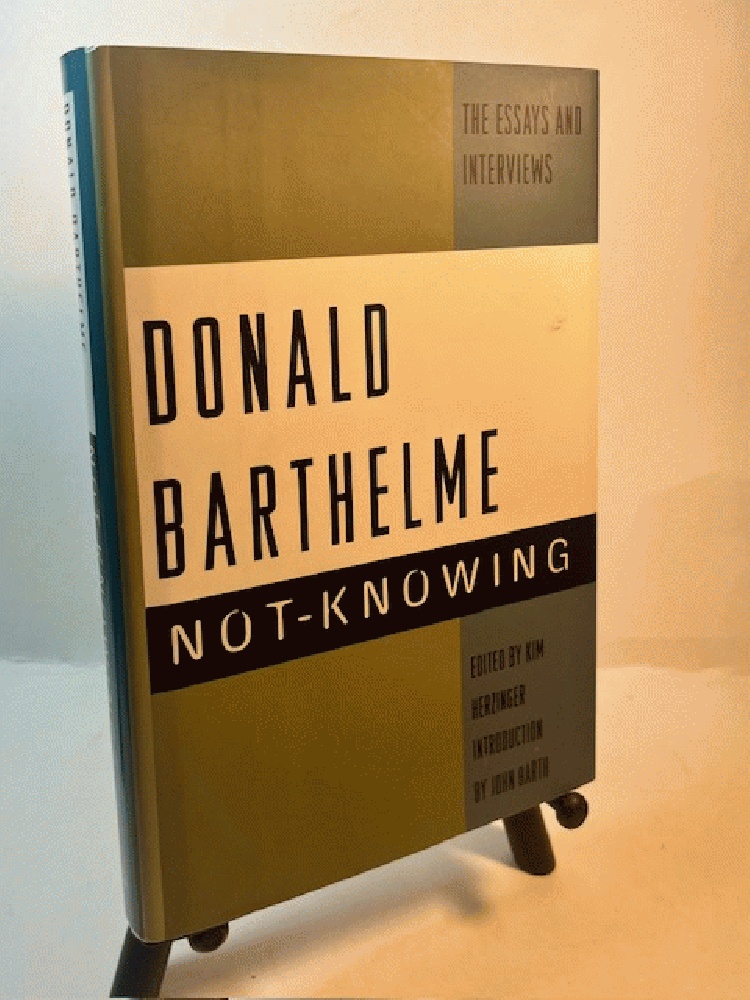 Not-Knowing: The Essays and Interviews