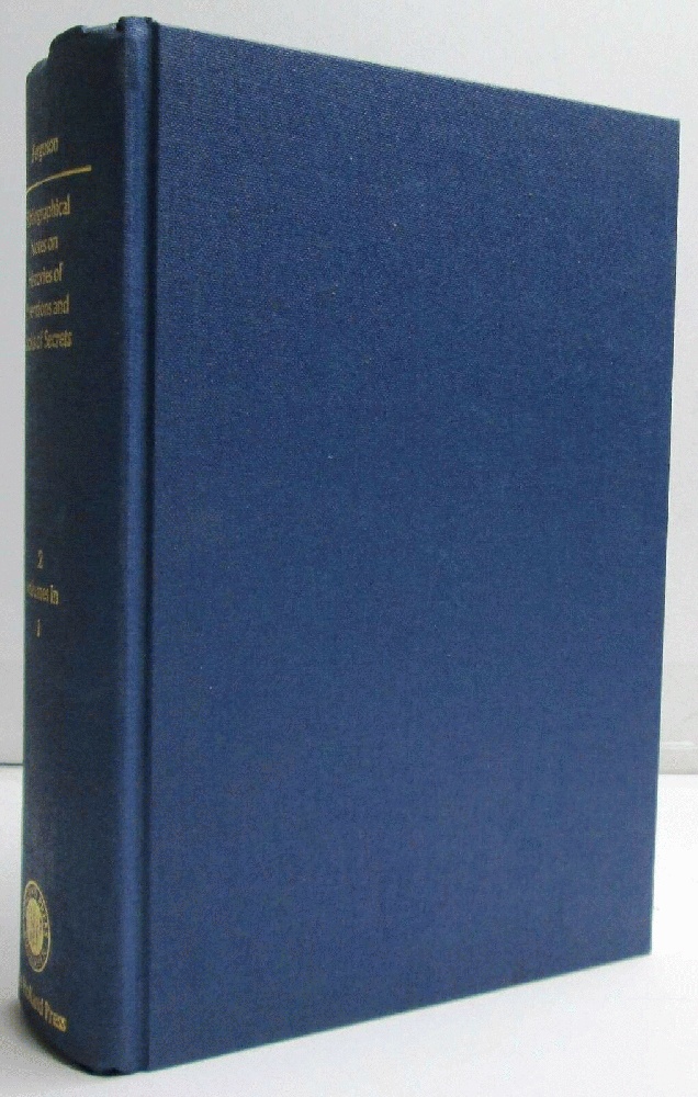 Image for Bibliographical Notes on Histories of Inventions and Books of Secrets. Two volumes in One