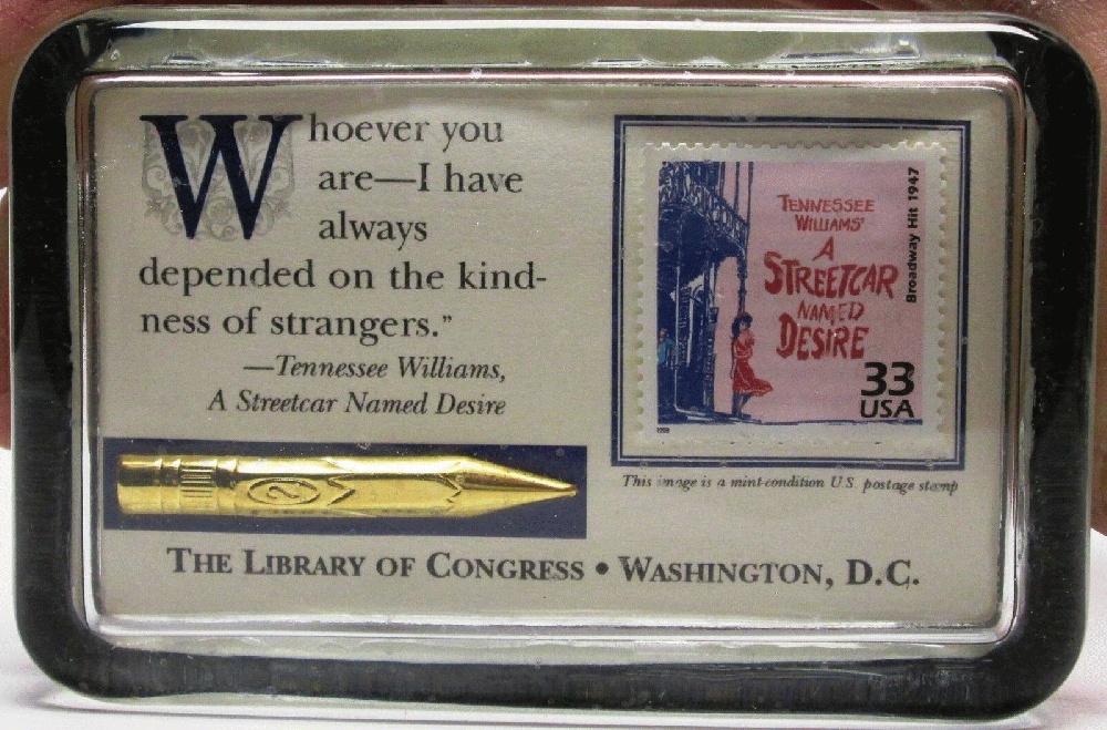 Image for A Streetcar Named Desire, Kindness of Strangers , Library of Congress Paperweight