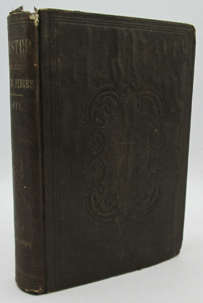Image for Webster and His Masterpieces Vol I only: Rev BF Tefft