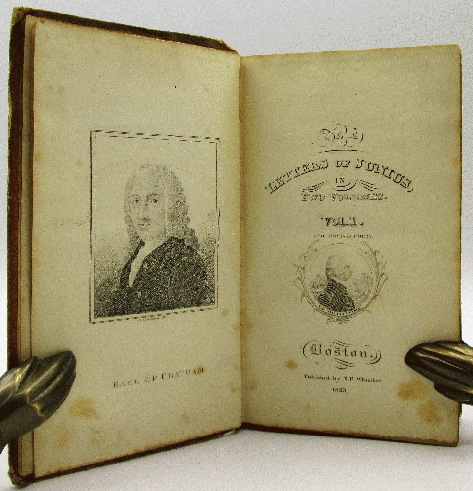 Image for The Letters of Junius (Two Volumes Bound in One)