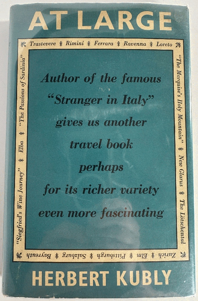 At Large by Herbert Kubly (Signed 1st Ed)