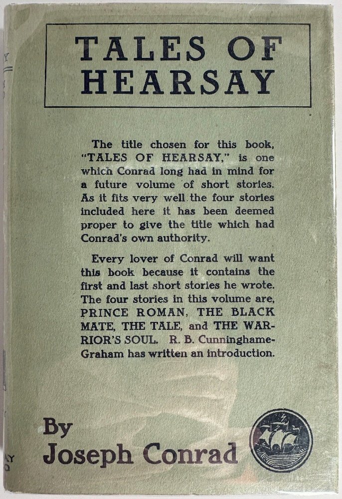 Image for Tales of Hearsay: Joseph Conrad (1st Ed) Tales of Hearsay: Joseph Conrad (1st Ed)