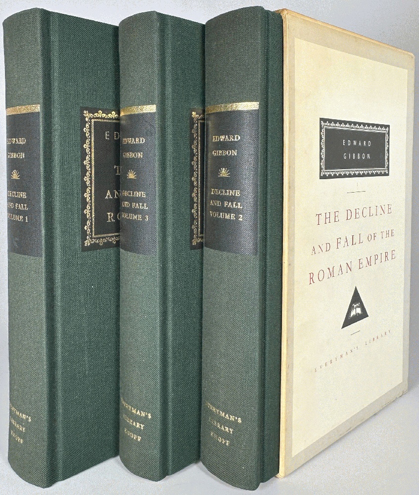 The Decline and Fall of the Roman Empire: Edward Gibbon Volumes 1-3 of 6 (Everyman's Library)