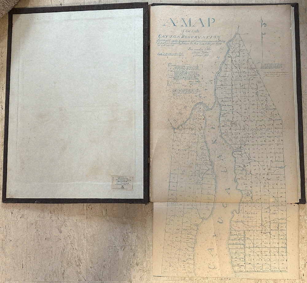 A Map of the Late Cayuga Reservation, 1934, Based on 1795 Original, Part of Cayuga County Plat Map Book 4