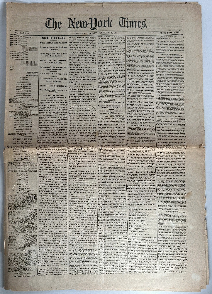 The New-York Times, February 19, 1861