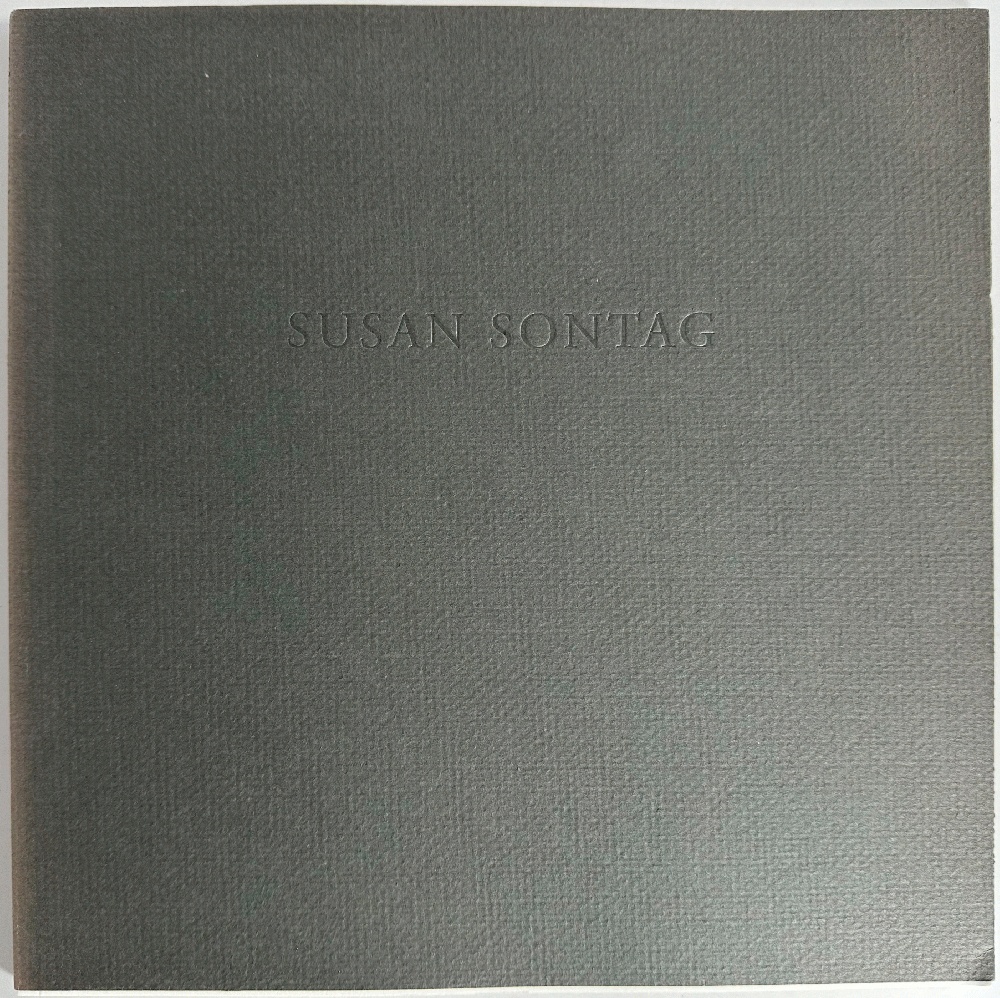 Susan Sontag Program for Memorial at Carnegie Hall