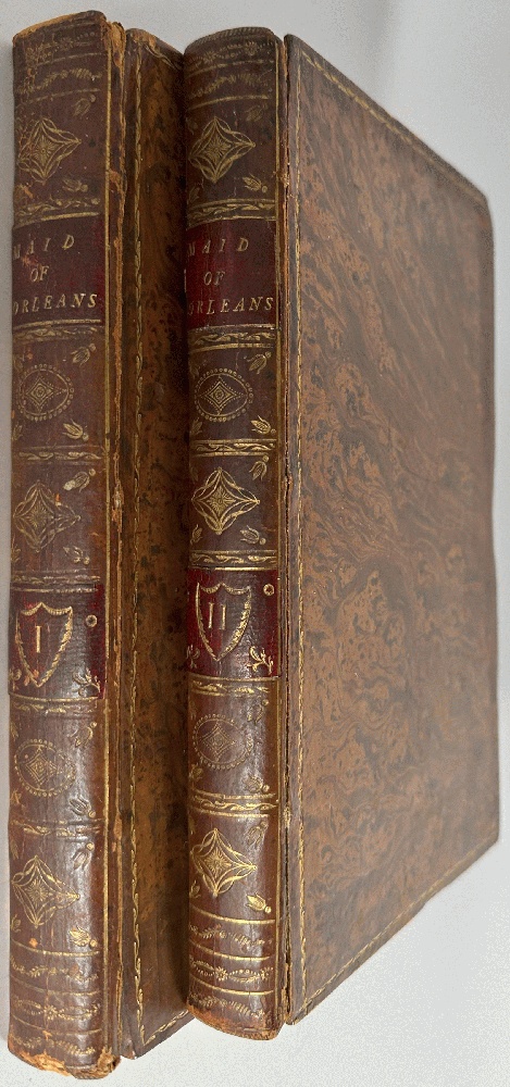 La Pucelle or The Maid of Orleans, A Poem in XXI Cantos from the French of M. de Voltaire 2 Volumes 1796 & 1797