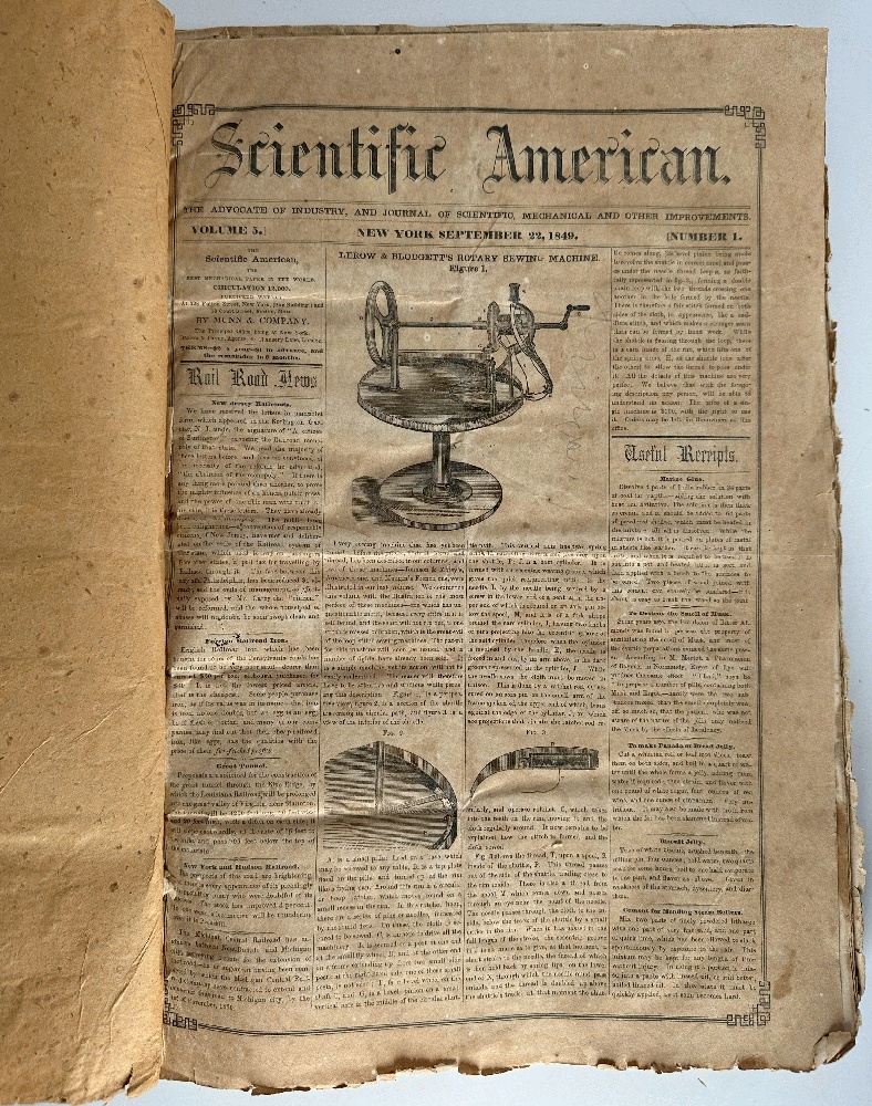 Scientific American, The Advocate of Industry and Journal of Scientific, Mechanical and Other Improvements, Partial Volume 5 1848-1850