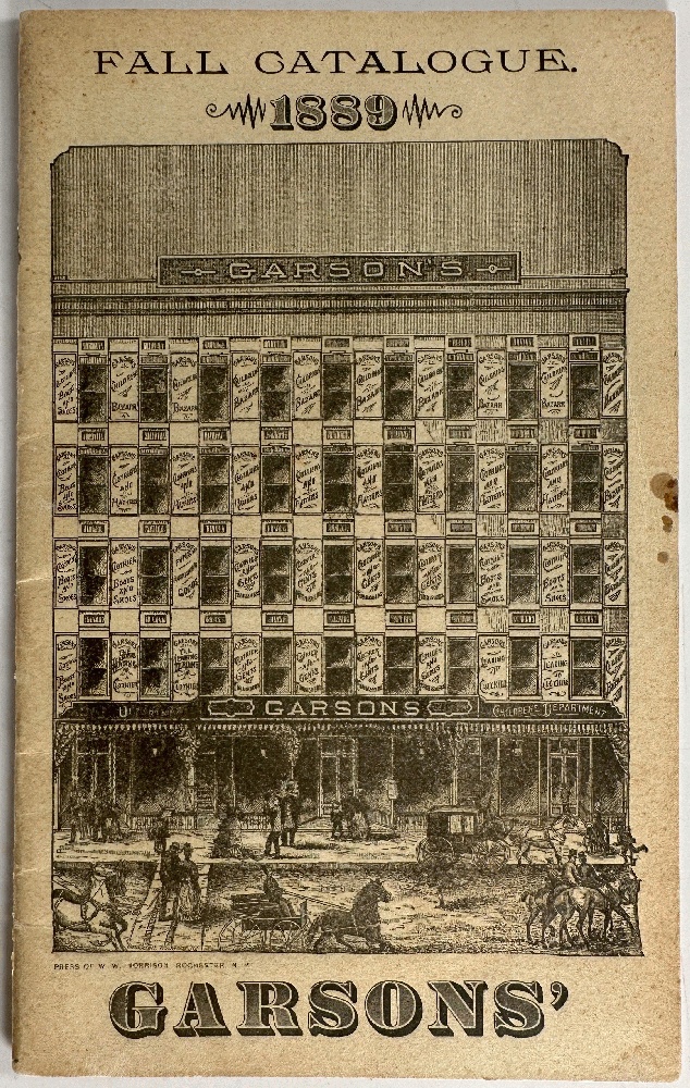 Garsons' Fall 1889 Catalogue (Rochester NY)