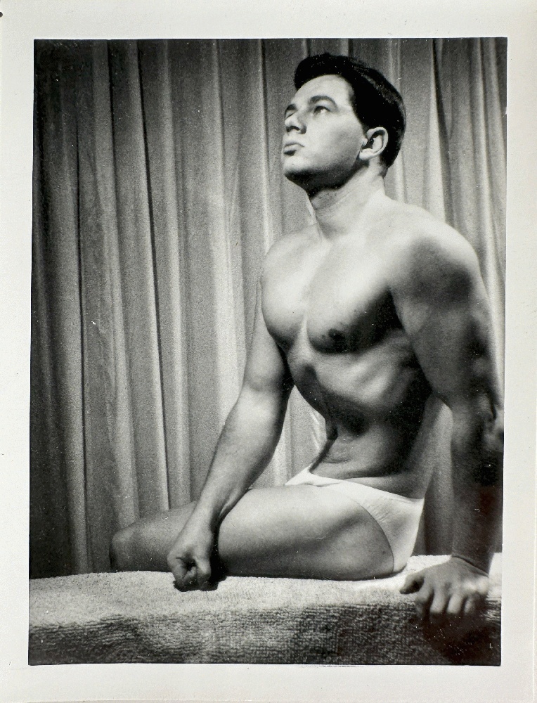 Vintage Physique Snapshot with Note and Slide