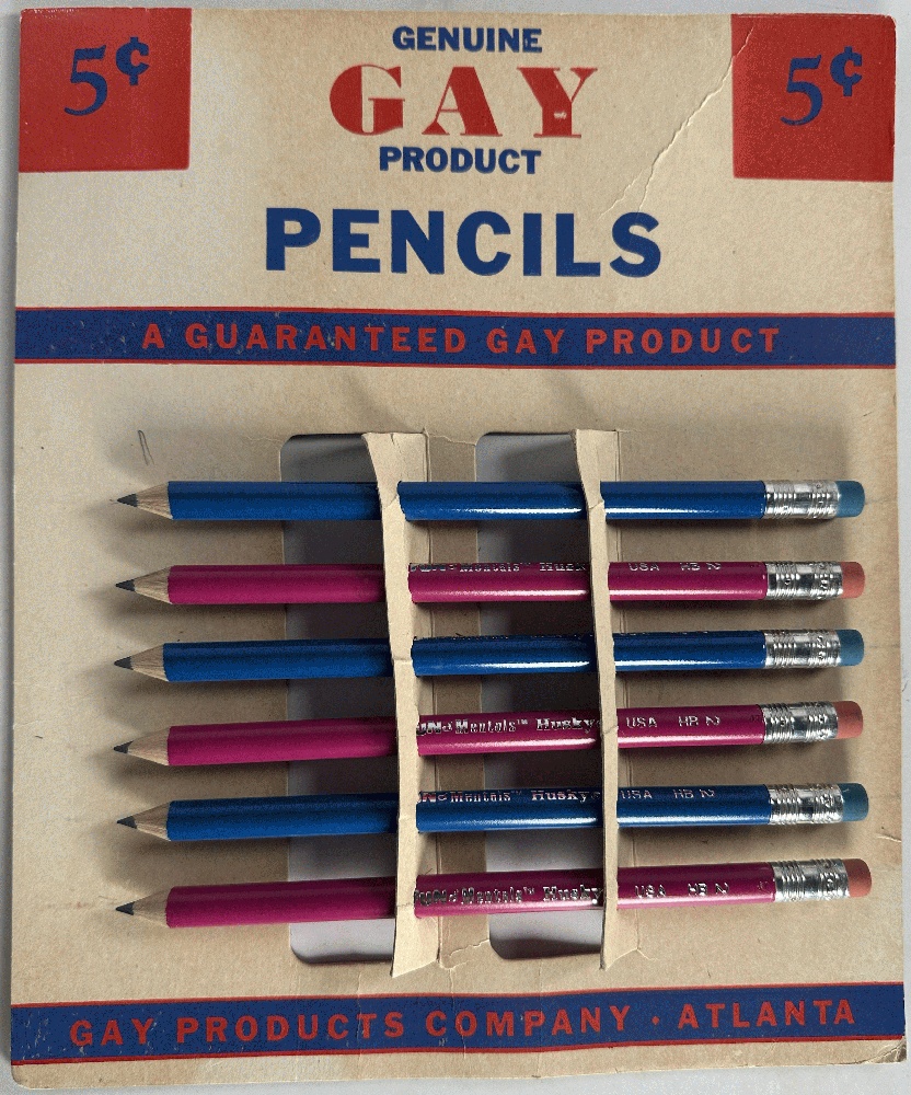 Genuine Gay Product Pencils, A Guaranteed Gay Product Store Display