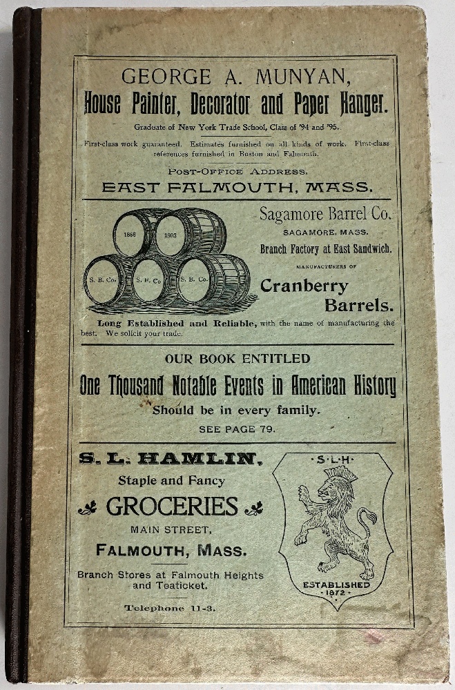 Resident and Business Directory of Bourne and Falmouth Massachusetts 1903