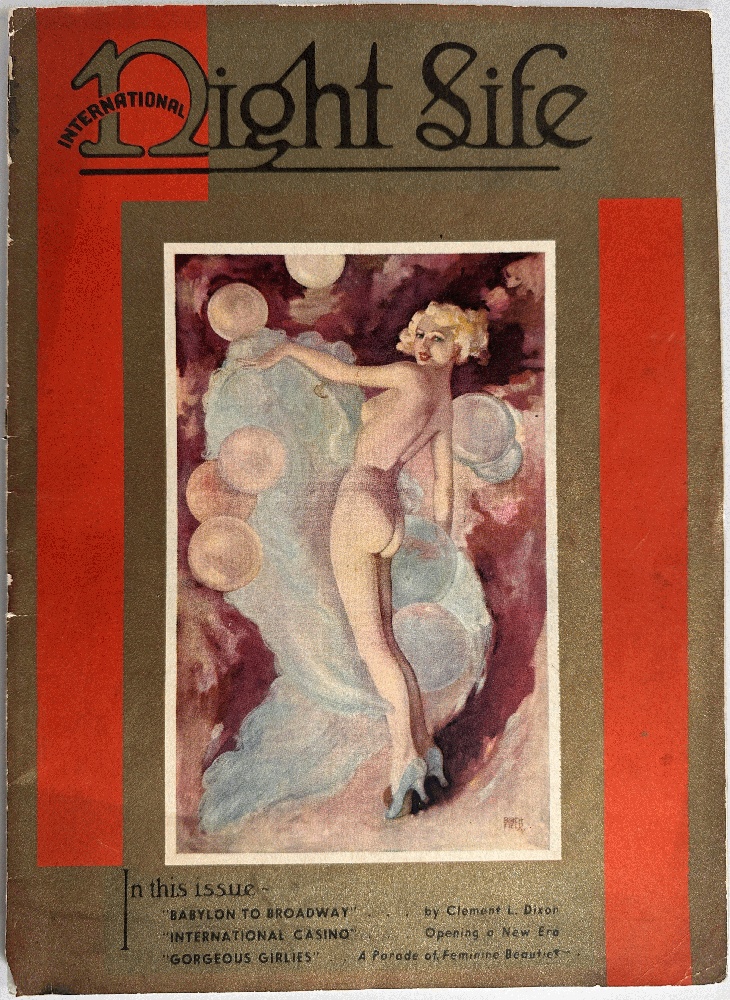 International Night Life, The Magazine of Night Club Activities, Vol One, No One
