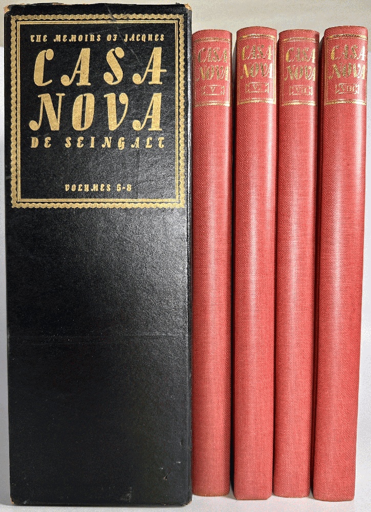 The Memoirs of Jacques Casanova de Seingalt 1725-1798 Vol 5-8 Only (Limited Editions Club)