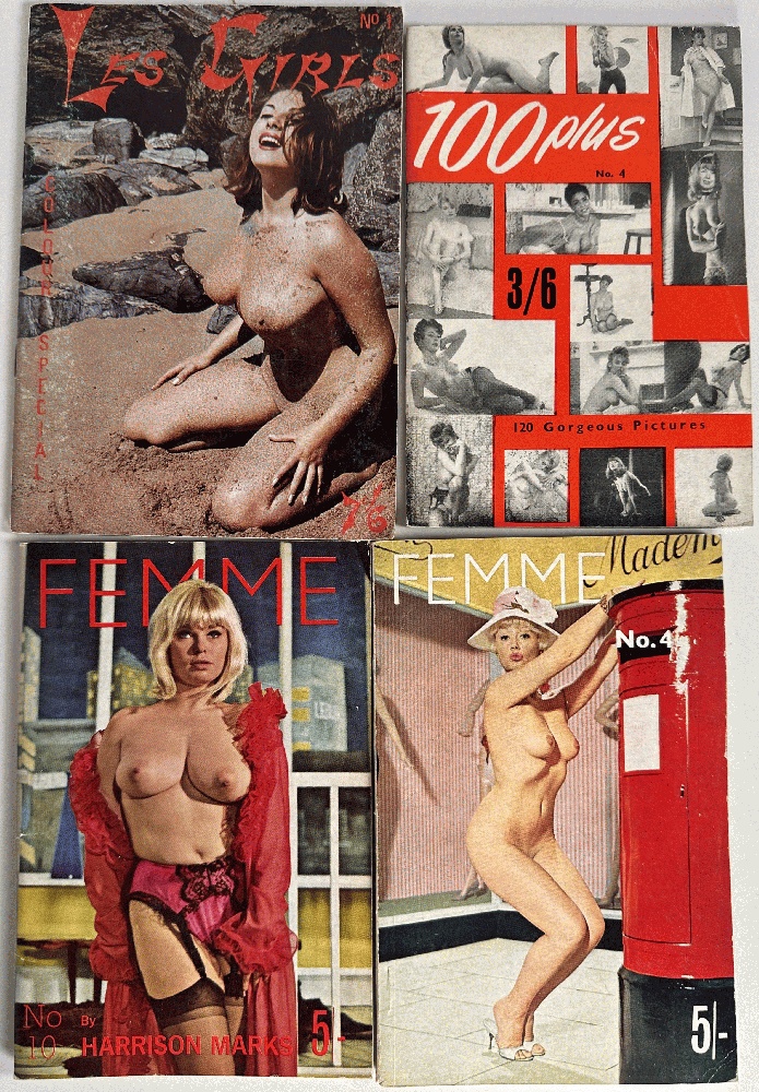 Four British Girlie Magazines from the 1960s
