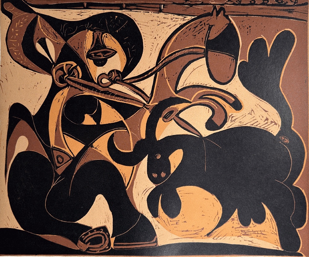 Pique II, by Pablo Picasso Linogravure Print 1962