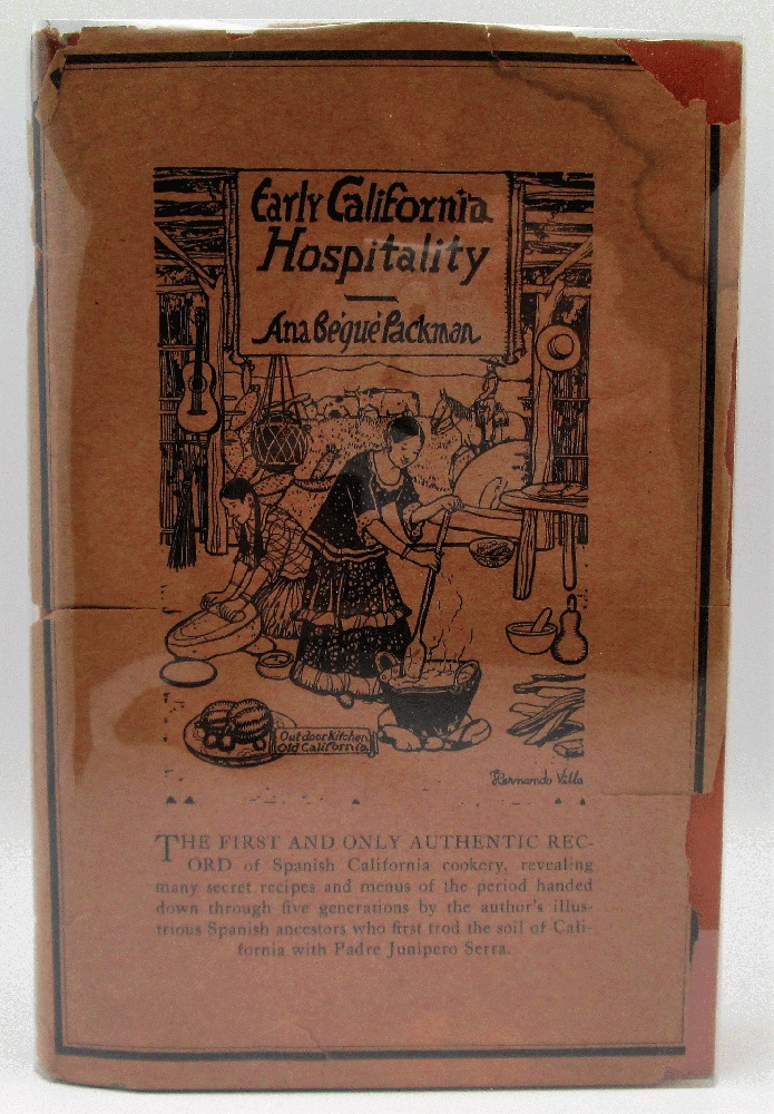 Image for Early California Hospitality, The Cookery Customs of Spanish California with Authentic Recipes and Menus of the Period (Signed)