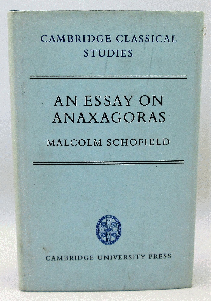 Image for An Essay on Anaxagoras (Cambridge Classical Studies)