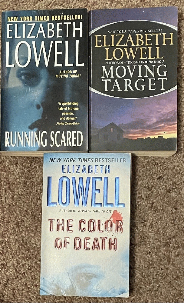 Bundle: (3) Books; Moving Target, Running Scared, The Color of Death