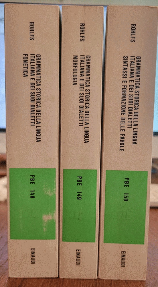 Grammitca Storica Della Lingua Italiana E Dei Suoi Dialetti; 3 Volumes, Fonetica; Morfologia, Sintassi e formazione delle parole