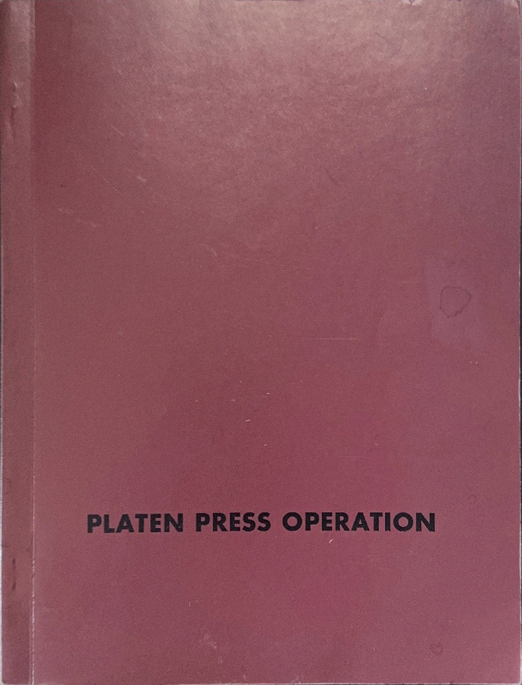 Platen Press Operation