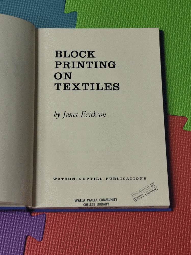 Image for Block Painting Printing on Textiles