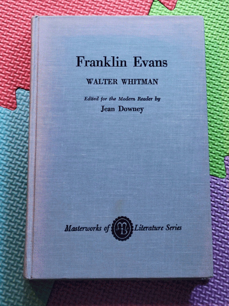 Image for Franklin Evans Or the Inebriate a Tale of the Times