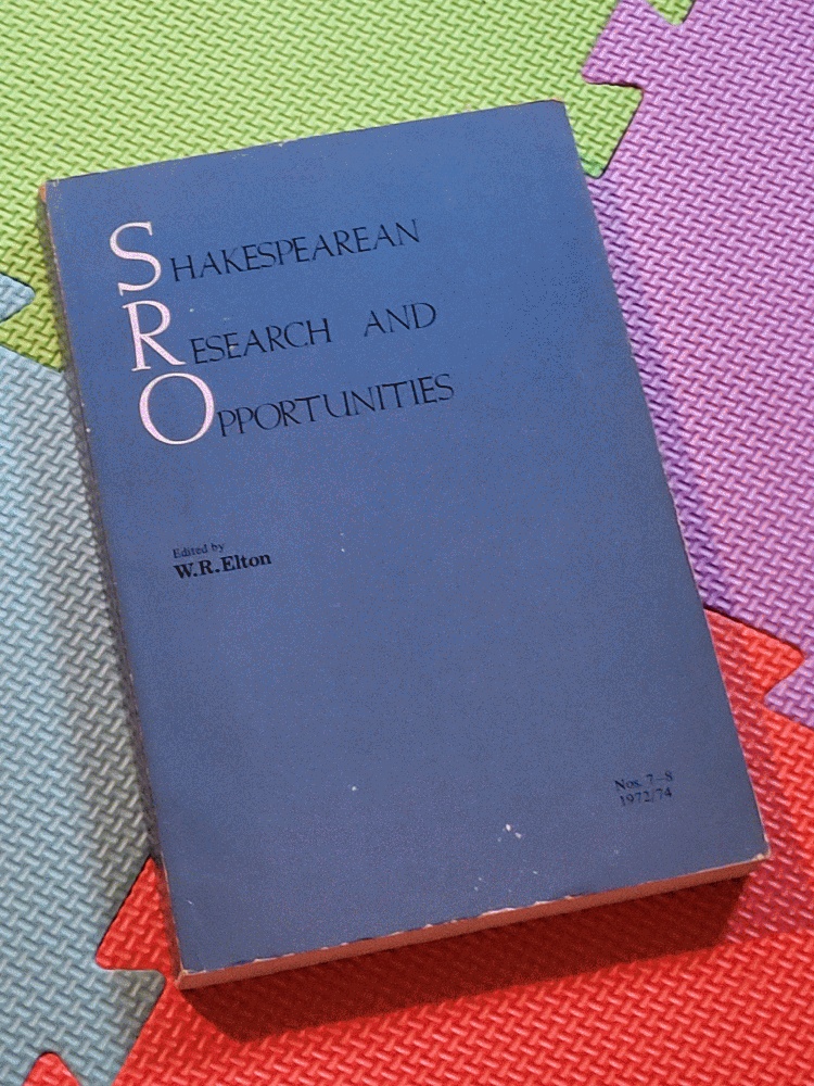 Image for Shakespearean Research And Opportunities, # 7-8 by Elton, W.R.