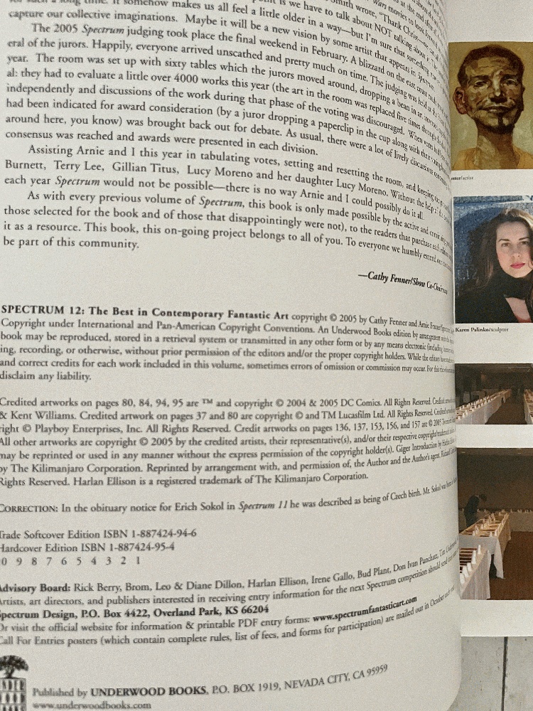 Spectrum 12: The Best in Contemporary Fantastic Art Fenner 2005 PBK LOCUS AWARD - Imagen 6 de 9