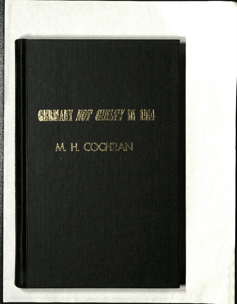 Image for Germany Not Guilty in 1914