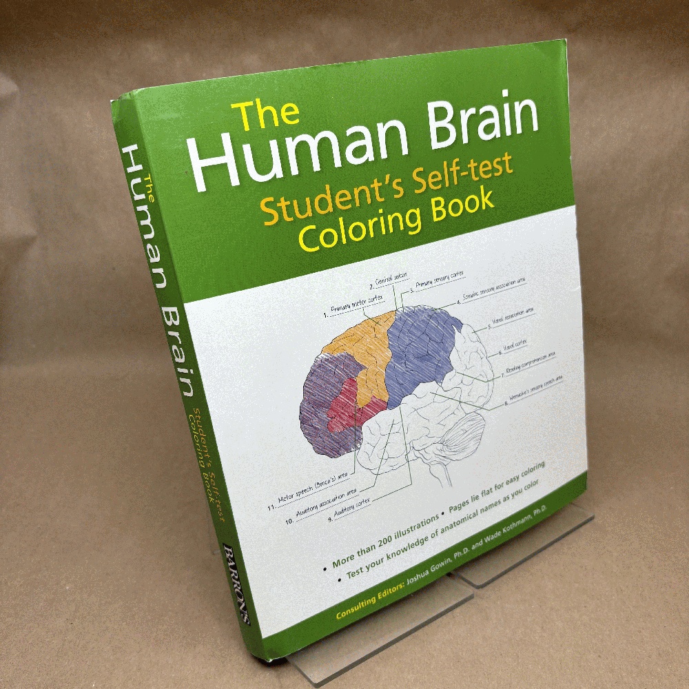 Human Brain Student's Self-Test Coloring Book (Barron's Test Prep)