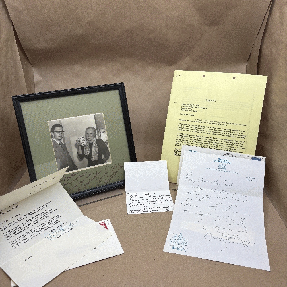 Dorothy Kristen Signed/Autographed Collection: Photo, Letters, Card