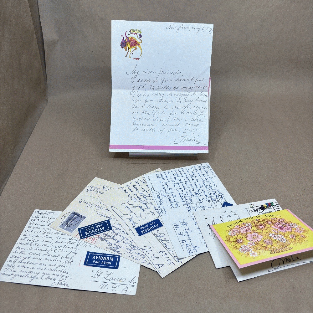 Zinka Milanov Collection: Letters, Cards, Postcards (Signed/Autographed)