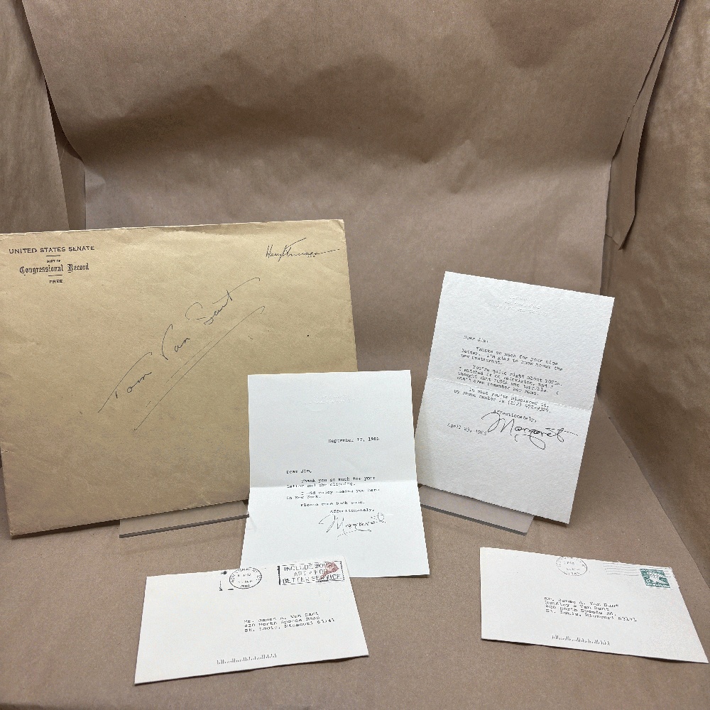 Margaret Truman Lot (Signed/Autographed, Letters, Envelope)