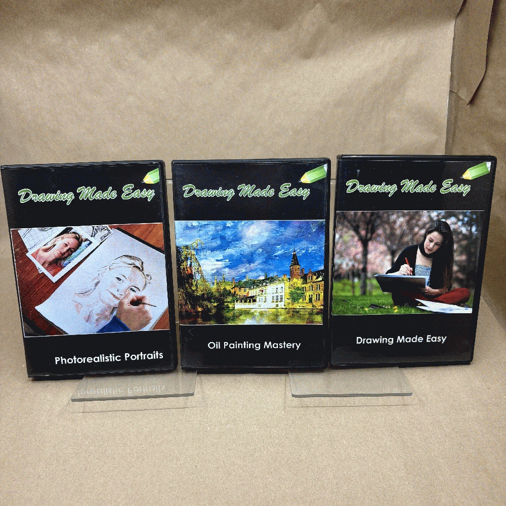 Drawing Made Easy, Oil Painting Mastery, Photorealistic Portraits (CD-ROM Set)