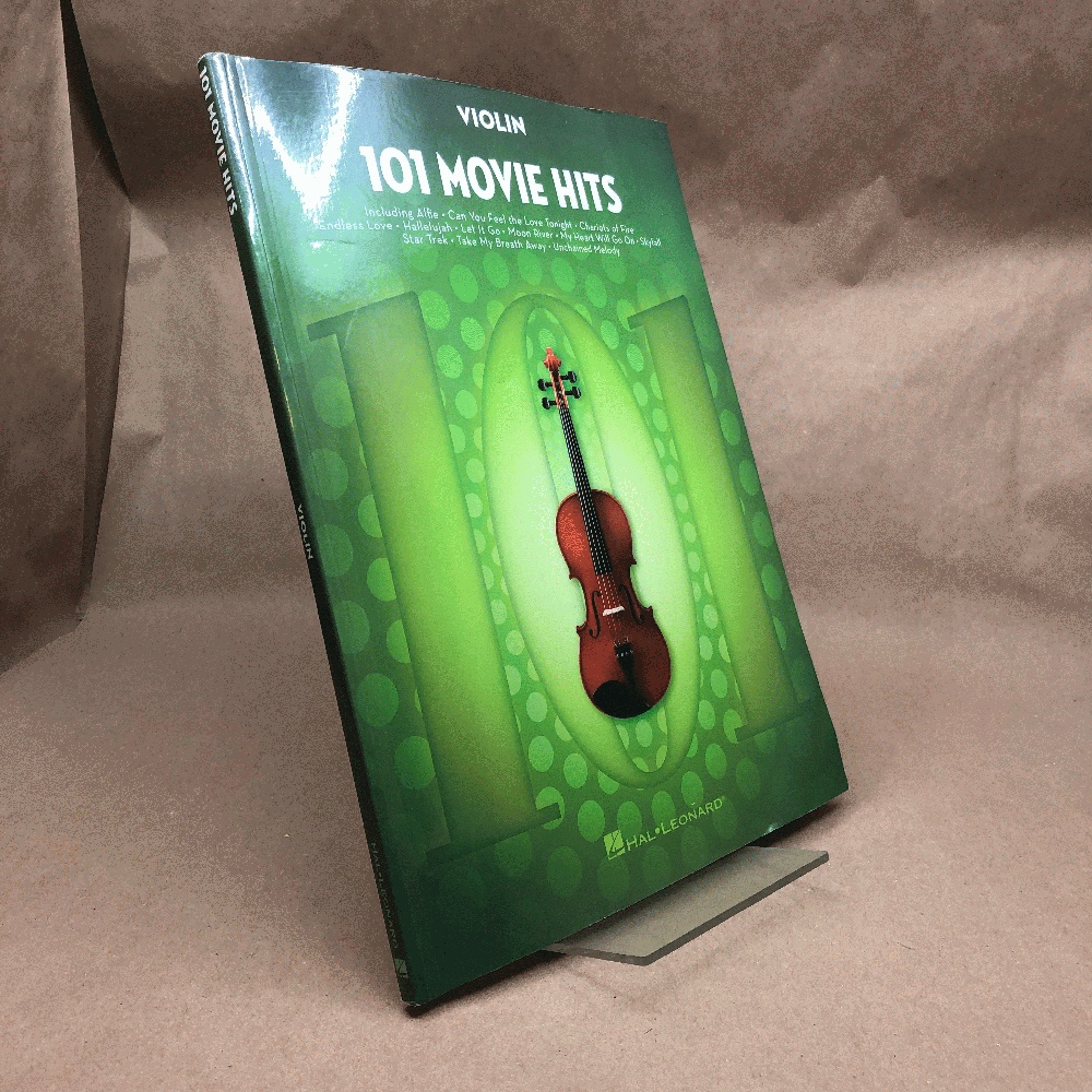 101 Movie Hits Violin Sheet Music Songbook Instrumental Folio for All Levels Includes My Heart Will Go On, Mission Impossible, Eye of the Tiger, The Pink Panther and More