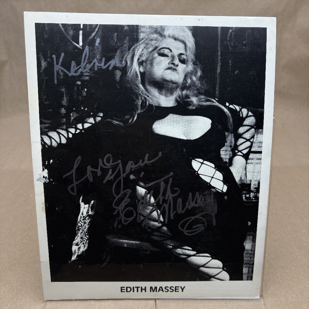 Edith Massey Signed Photo: Female Trouble, John Waters, Dreamlanders, Autograph