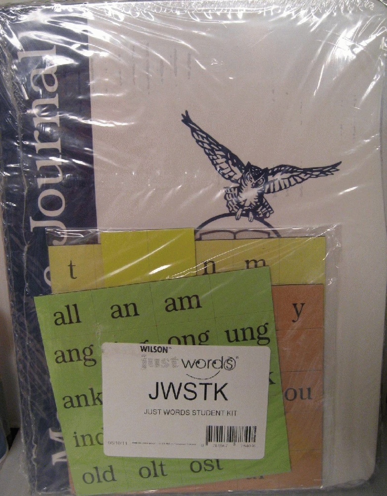 Wilson Just Words: Student Kit: Student Consumables And Durables For One Student: Original Wraps (2009 Copyright)