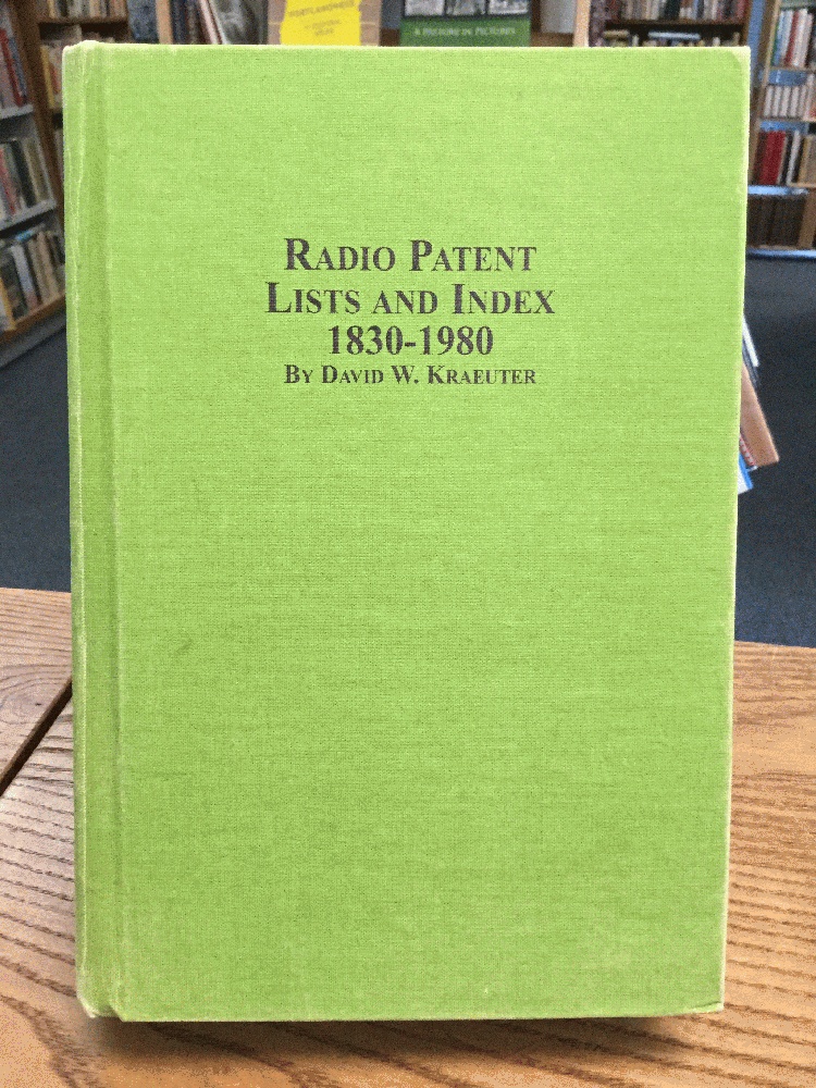 Image for Radio Patent Lists and Index, 1830-1980
