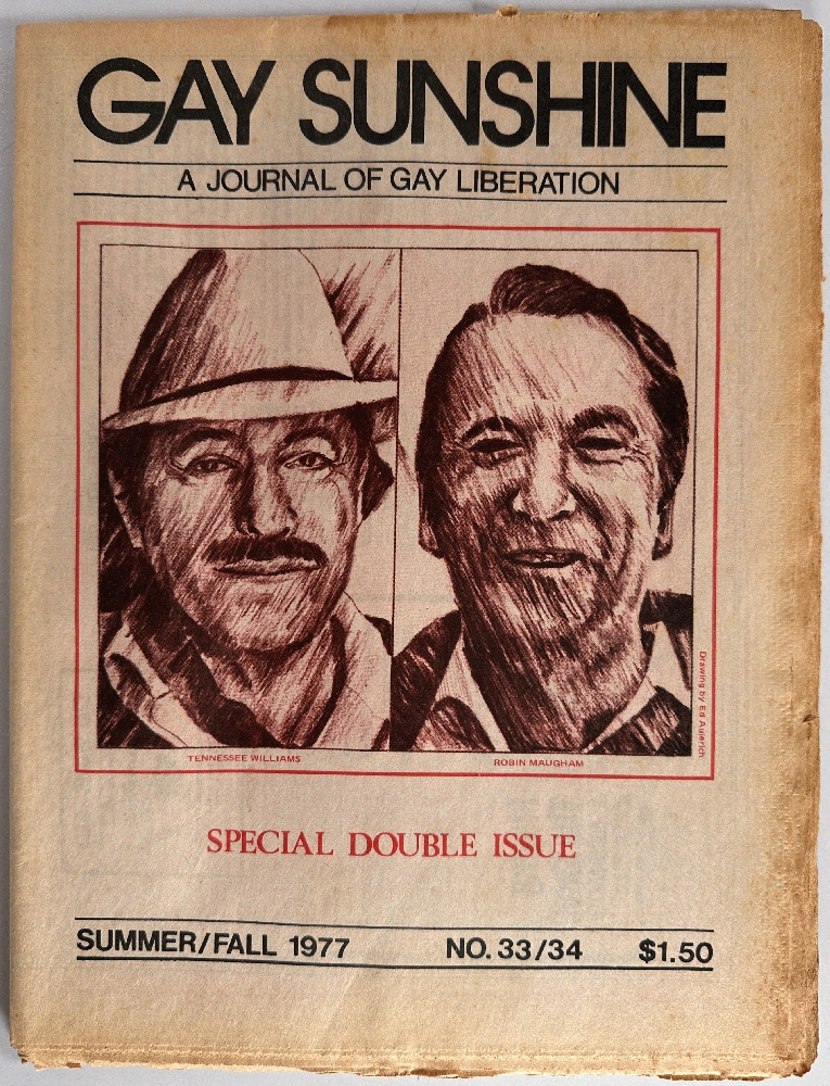 Image for Gay Sunshine, A Journal of Gay Liberation Summer/Fall 1977, No 33/34 Gay Sunshine, A Journal of Gay Liberation Summer/Fall 1977, No 33/34