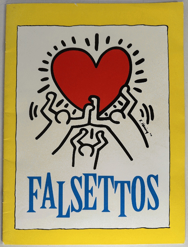 Falsettos 1992 Souvenir Program with Cover Art by Keith Haring