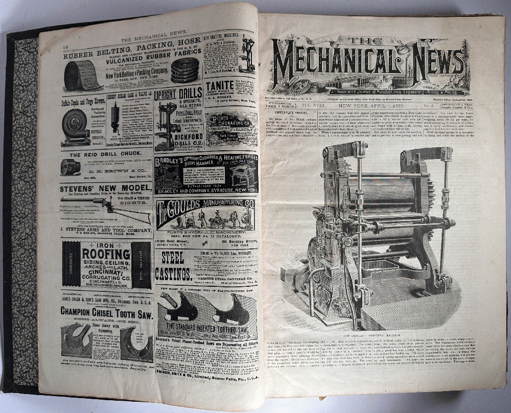 The Mechanical News, An Illustrated Journal of Manufacturing, Engineering, Milling & Mining 1888-1891