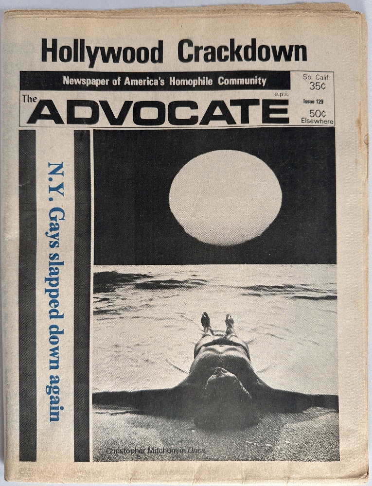 The Advocate, Newspaper of America's Homophile Community Issue 129, January 1974