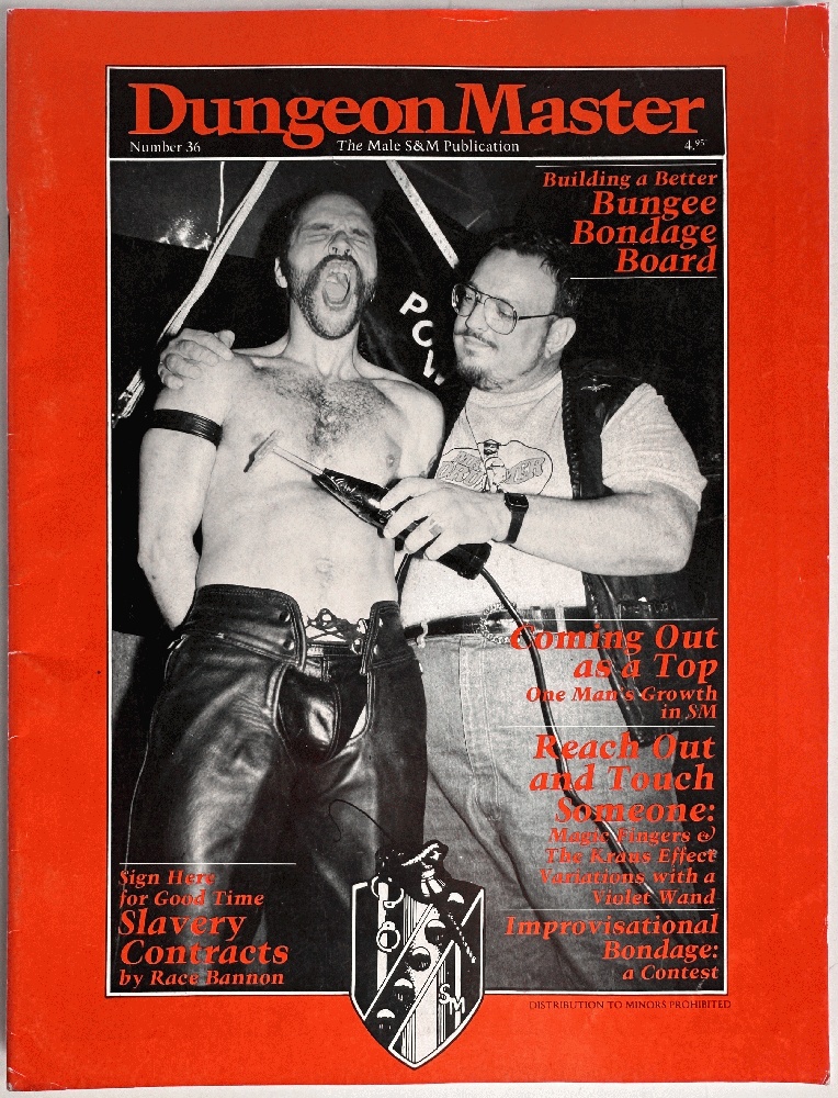 DungeonMaster, The Male S&M Publication Number 36 January 1989