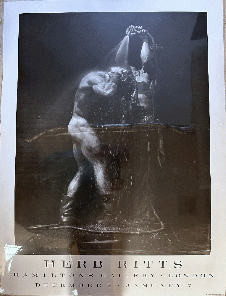 Herb Ritts Poster, Dan and Fred, Hamiltons Gallery 1984