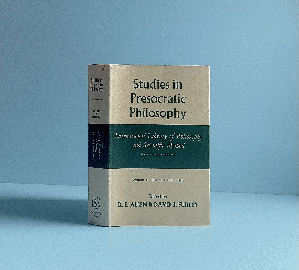 Studies in Presocratic Philosophy, Vol. II: The Eleatics and Pluralists.