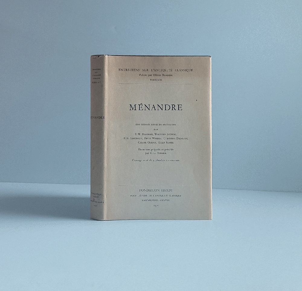 Menandre Sept Exposes Suivis De Discussions